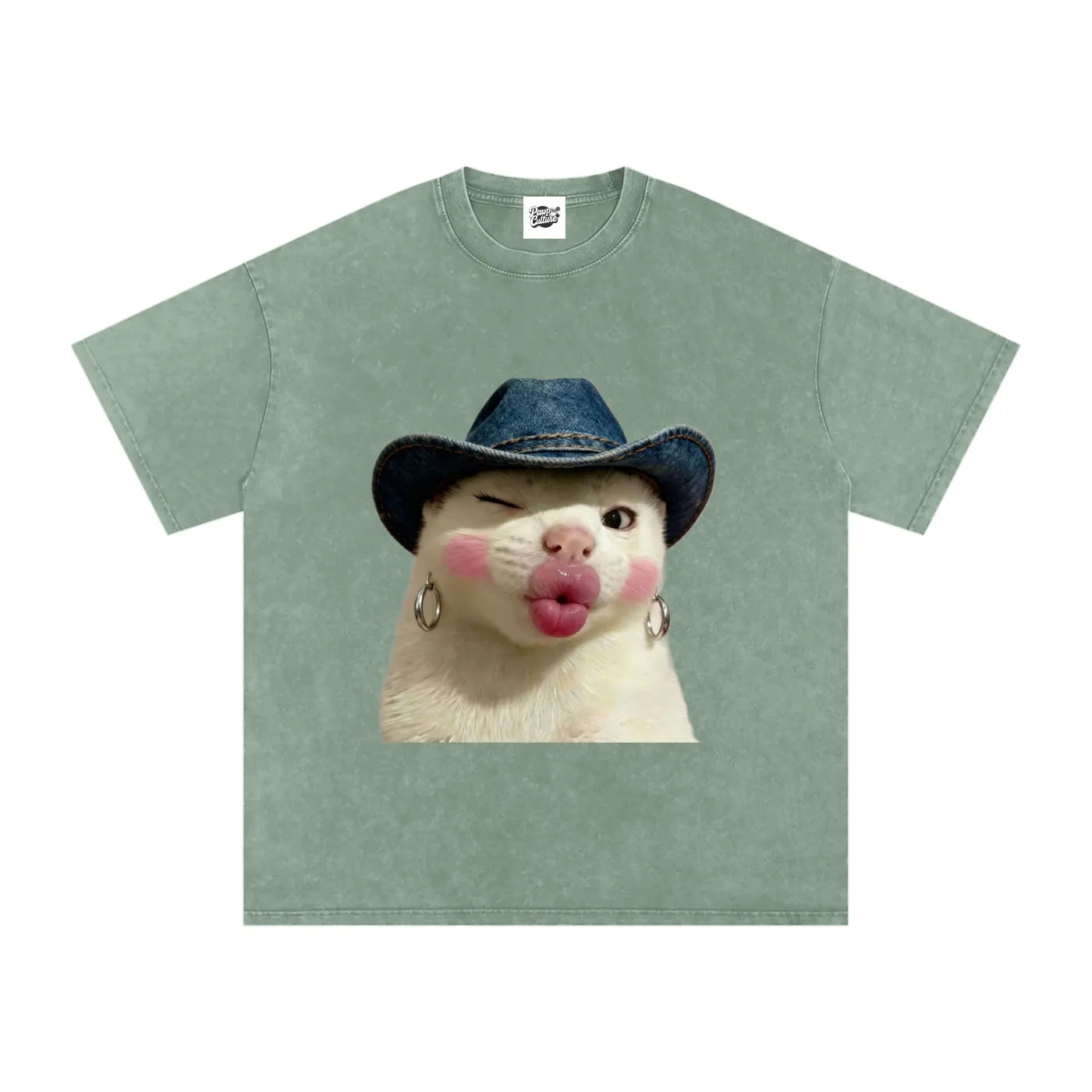 Flirty Cat - Oversized Shirt - Pawp Culture