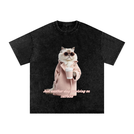 Catfeine Unisex - Oversized Shirt - Pawp Culture