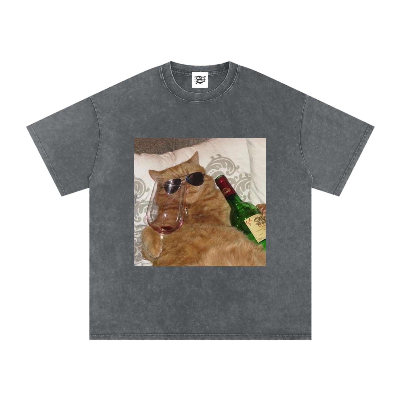 Drunk Cat - Oversized Shirt - Pawp Culture