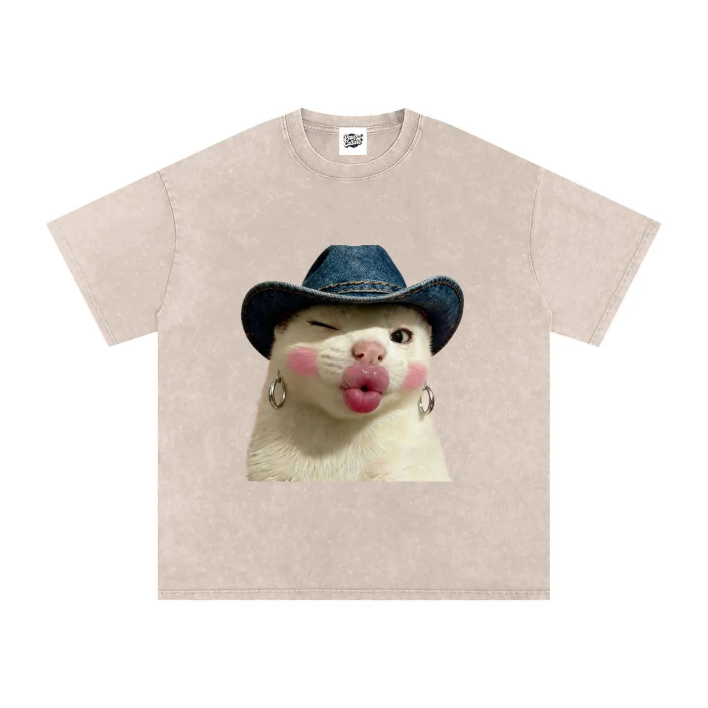 Flirty Cat - Oversized Shirt - Pawp Culture