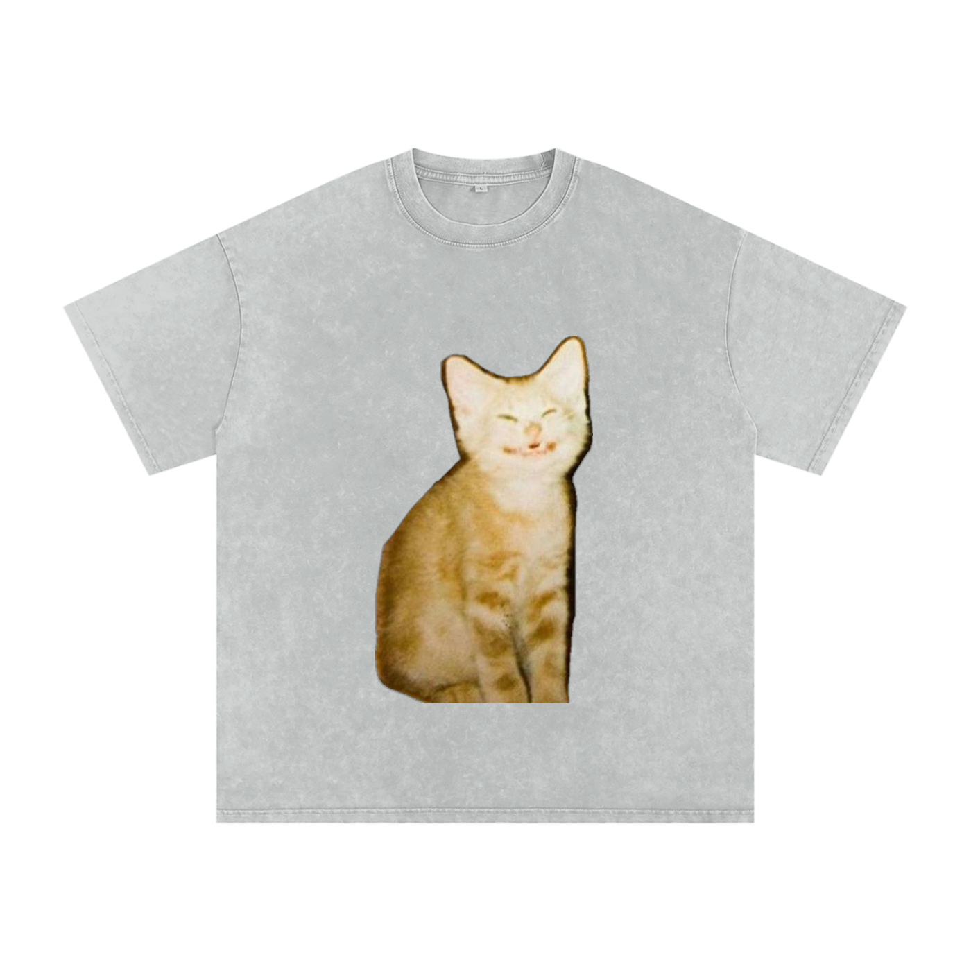 Grinning Cat - Oversized Shirt - Pawp Culture