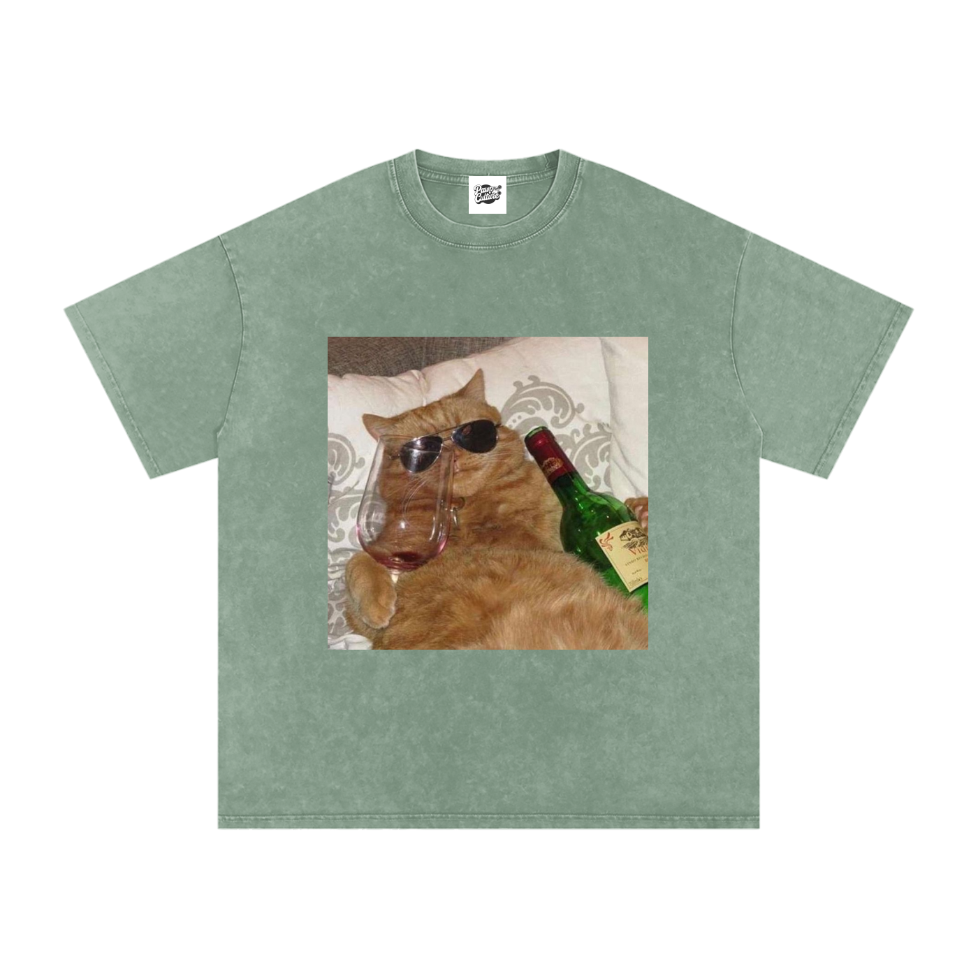 Drunk Cat - Oversized Shirt - Pawp Culture