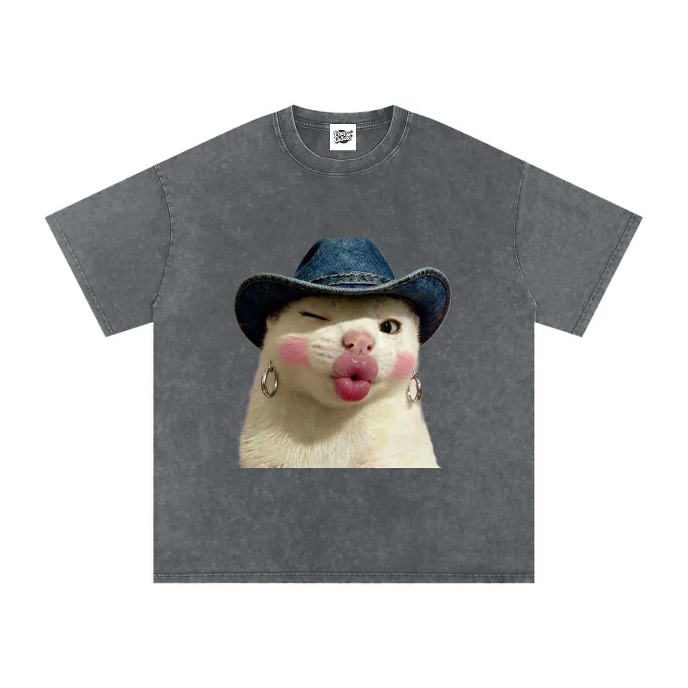 Flirty Cat - Oversized Shirt - Pawp Culture