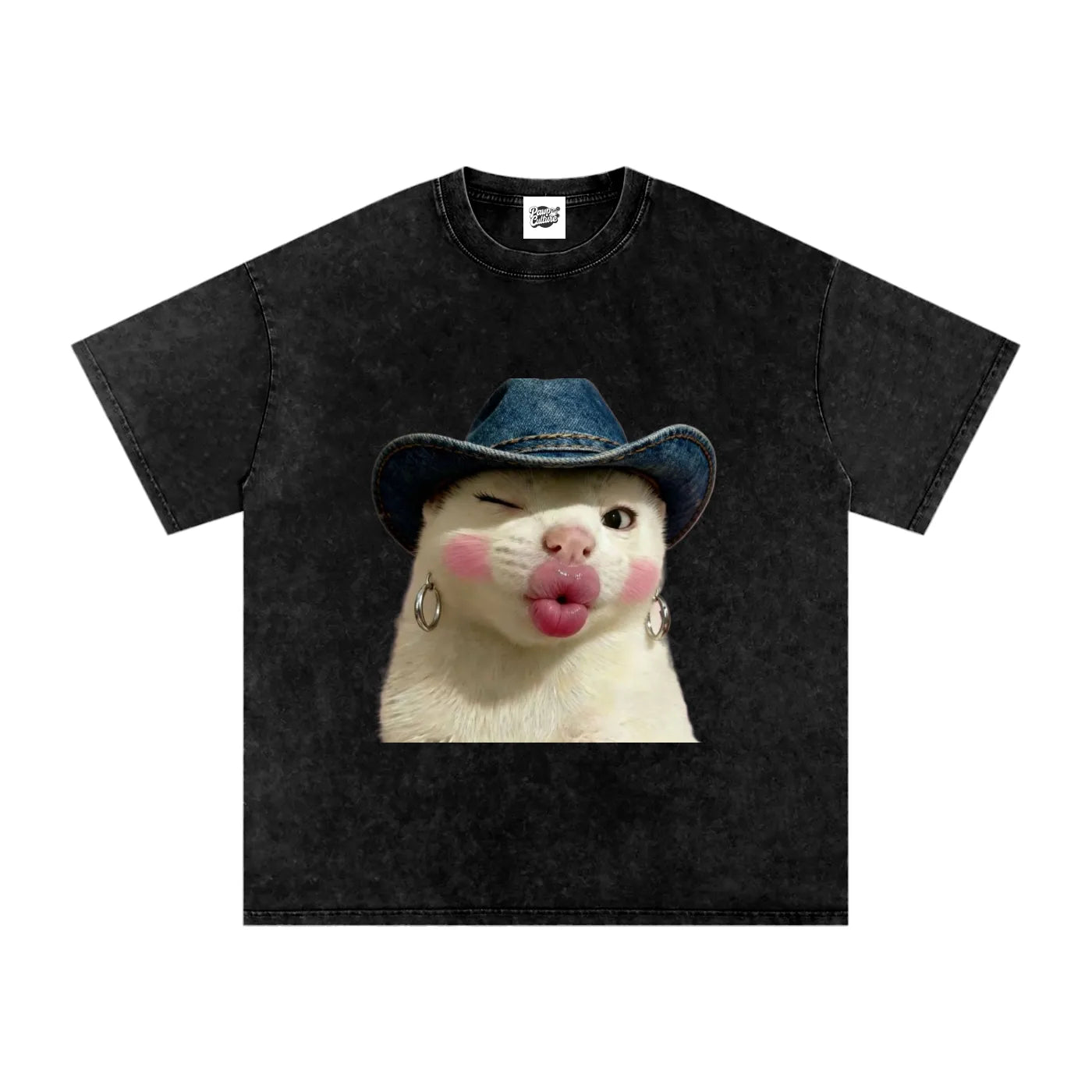 Flirty Cat - Oversized Shirt - Pawp Culture