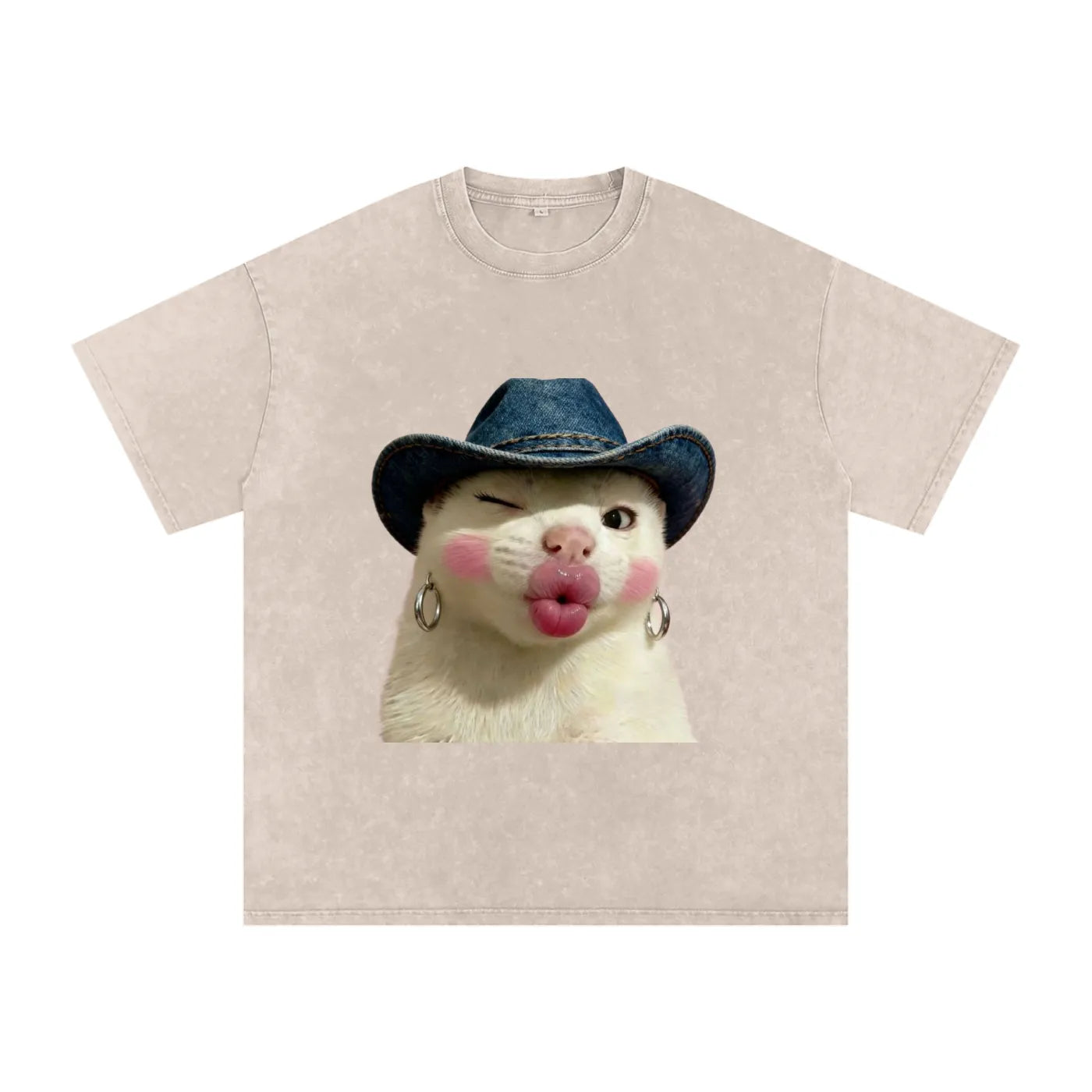 Flirty Cat - Oversized Shirt - Pawp Culture