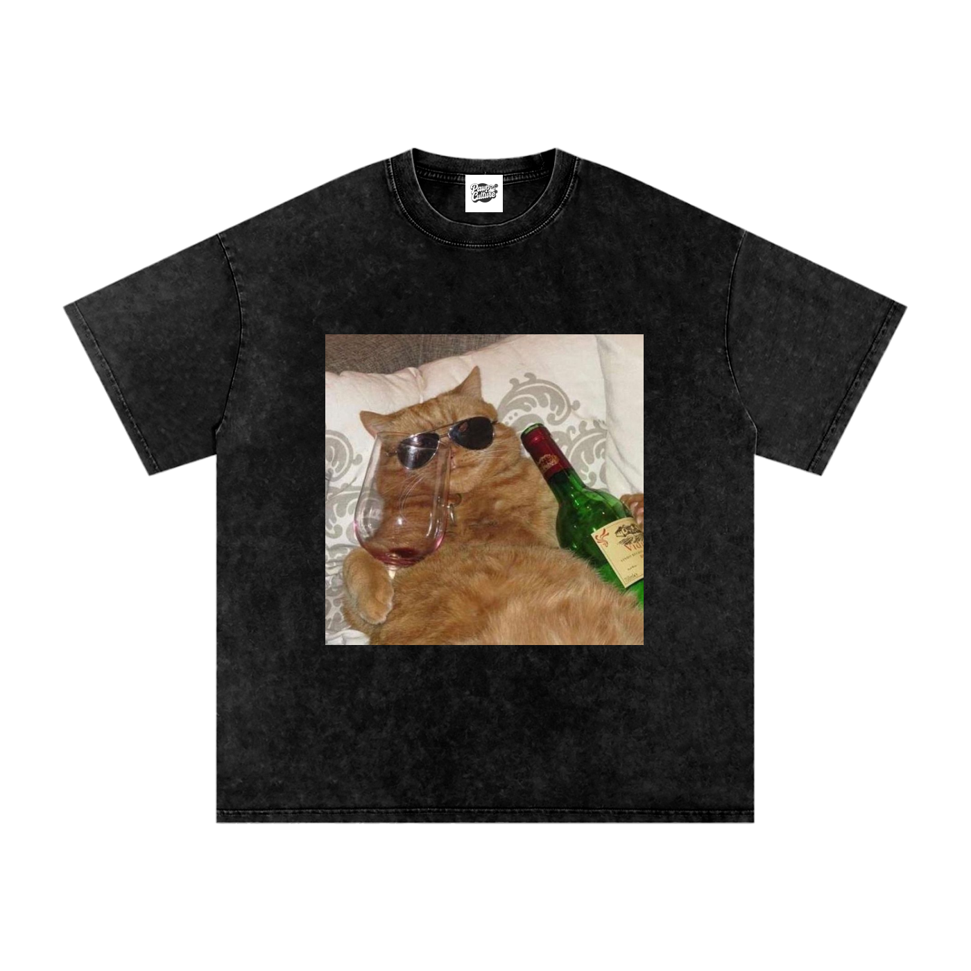 Drunk Cat - Oversized Shirt - Pawp Culture
