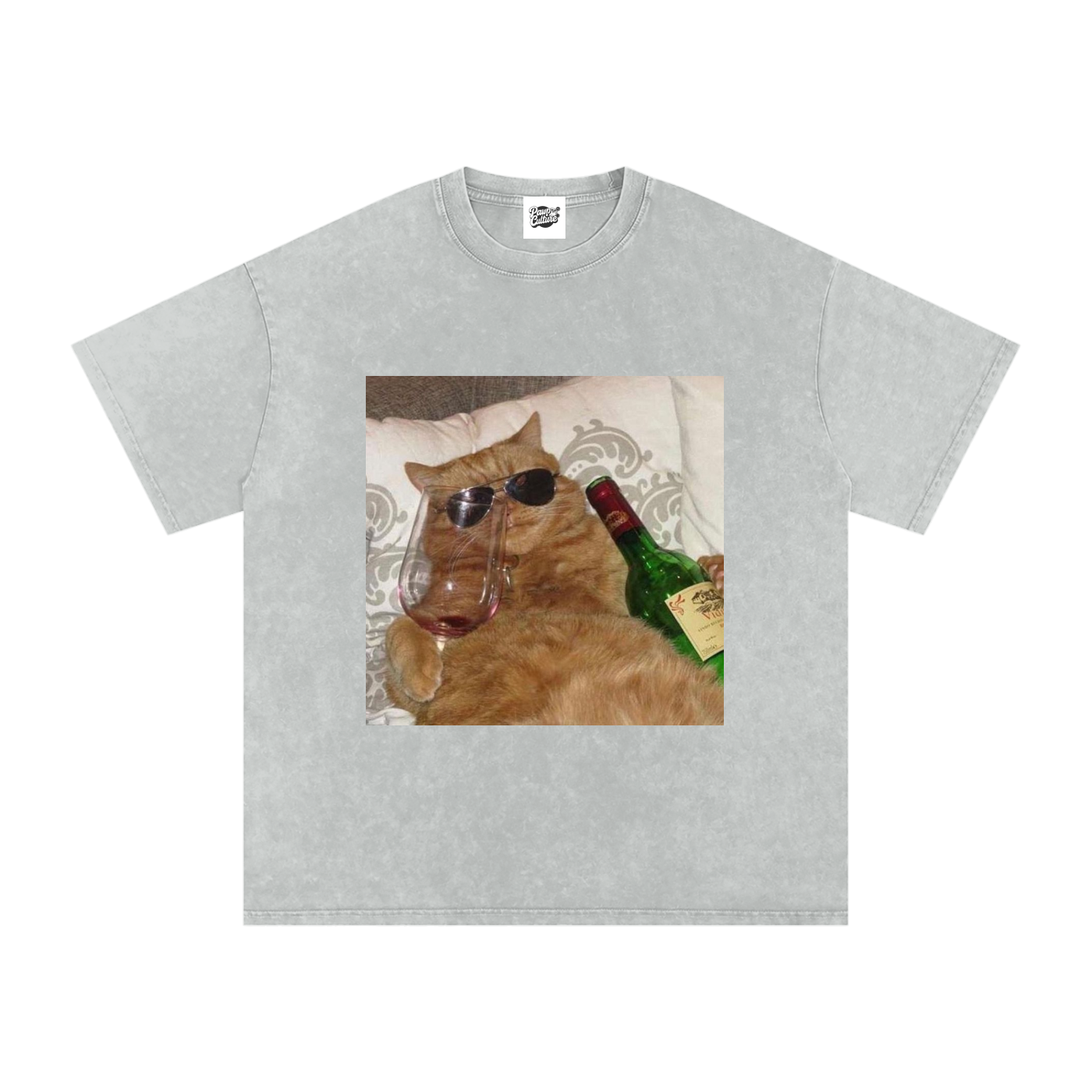 Drunk Cat - Oversized Shirt - Pawp Culture