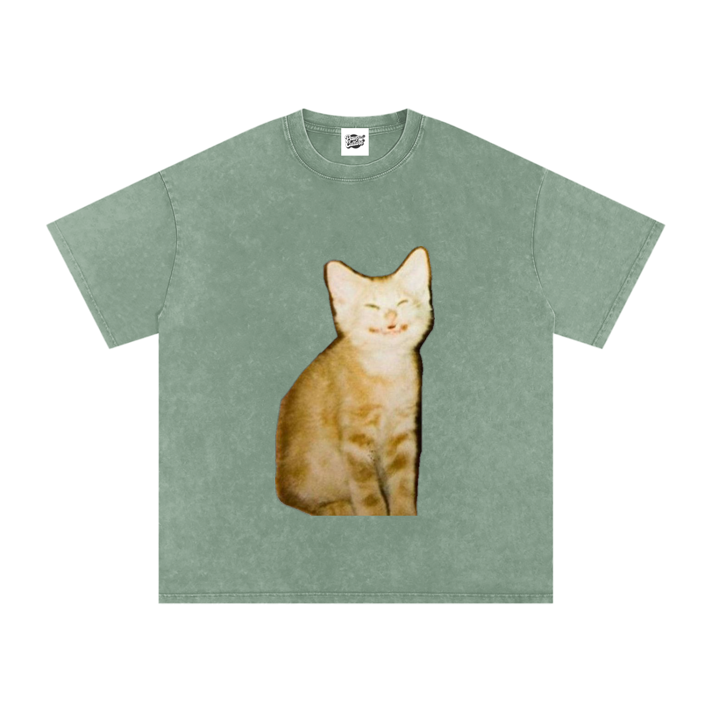 Grinning Cat - Oversized Shirt - Pawp Culture