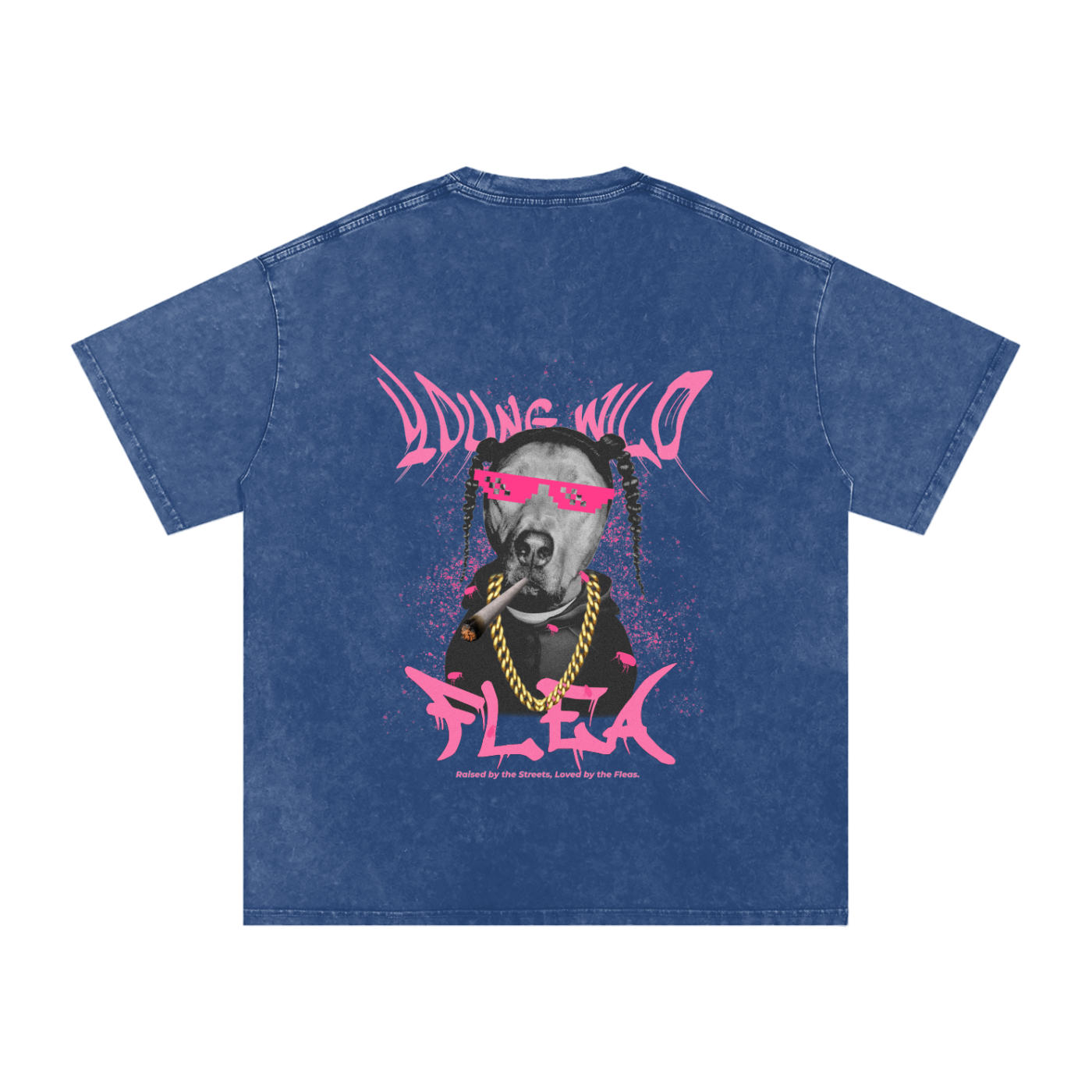 Young Wild and Flea - Oversized Shirt - Pawp Culture