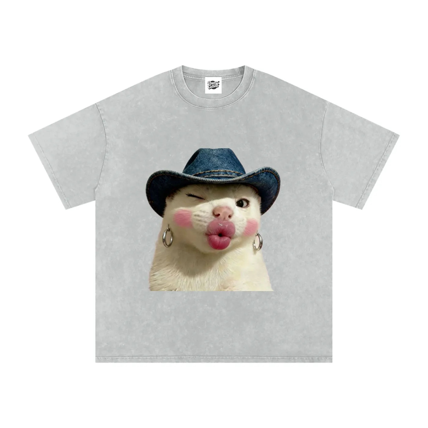 Flirty Cat - Oversized Shirt - Pawp Culture