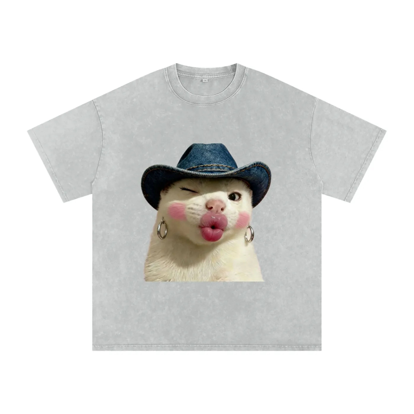 Flirty Cat - Oversized Shirt - Pawp Culture