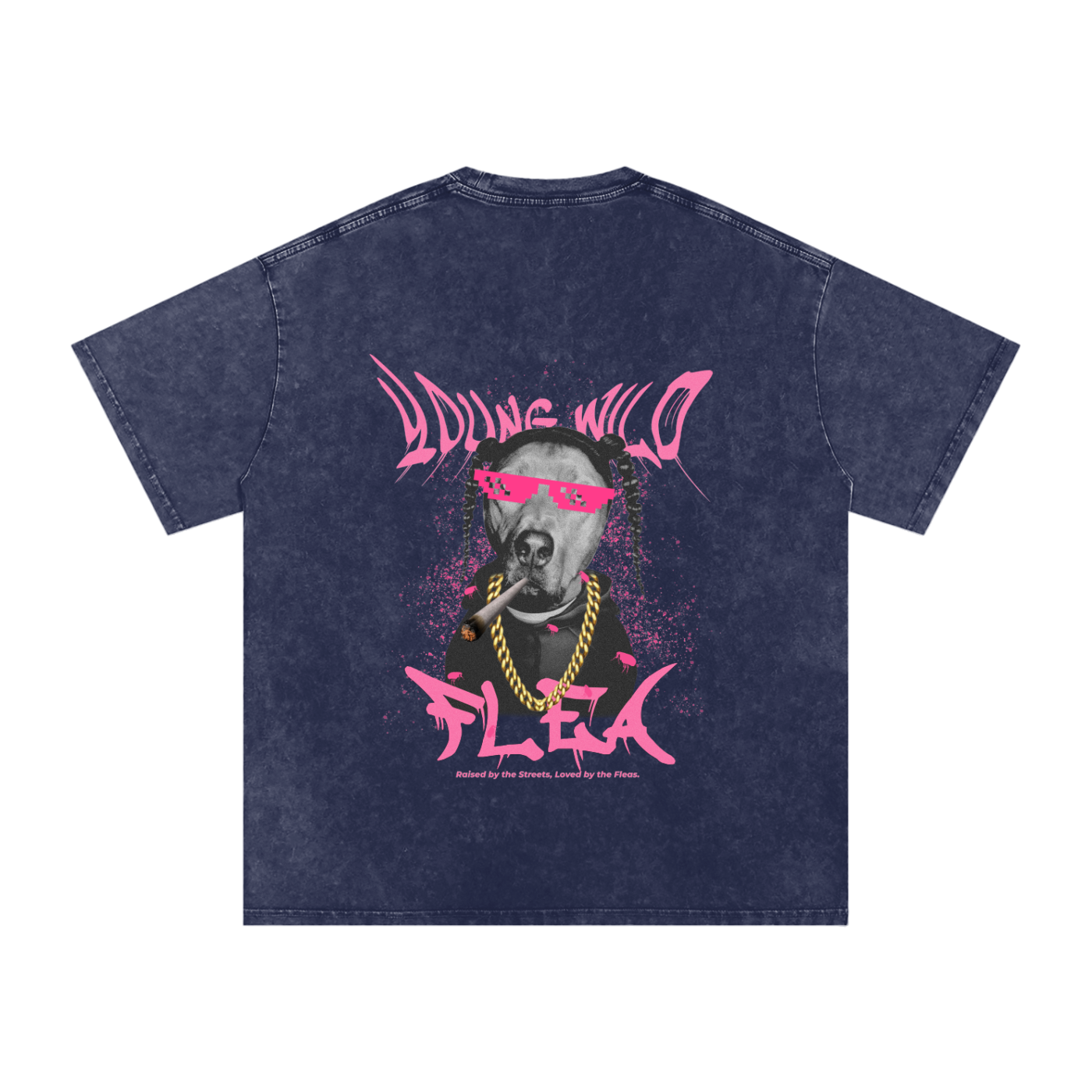 Young Wild and Flea - Oversized Shirt - Pawp Culture